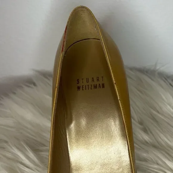Stuart Weitzman Yellow Patent Leather Pumps​​​ - Picture 10 of 16